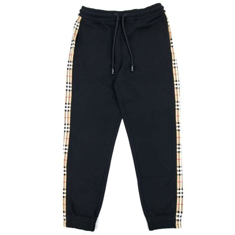 burberry black tracksuit|burberry trousers for men.